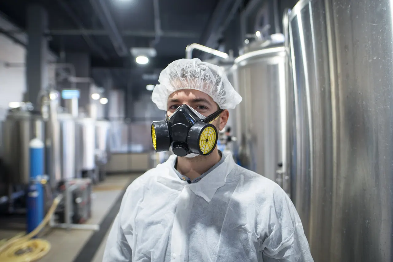 Fit Test APVR: lavoratore con apparecchio di protezione respiratoria